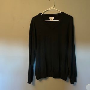 Haggar V neck, long sleeve XL Dark Grey sweater